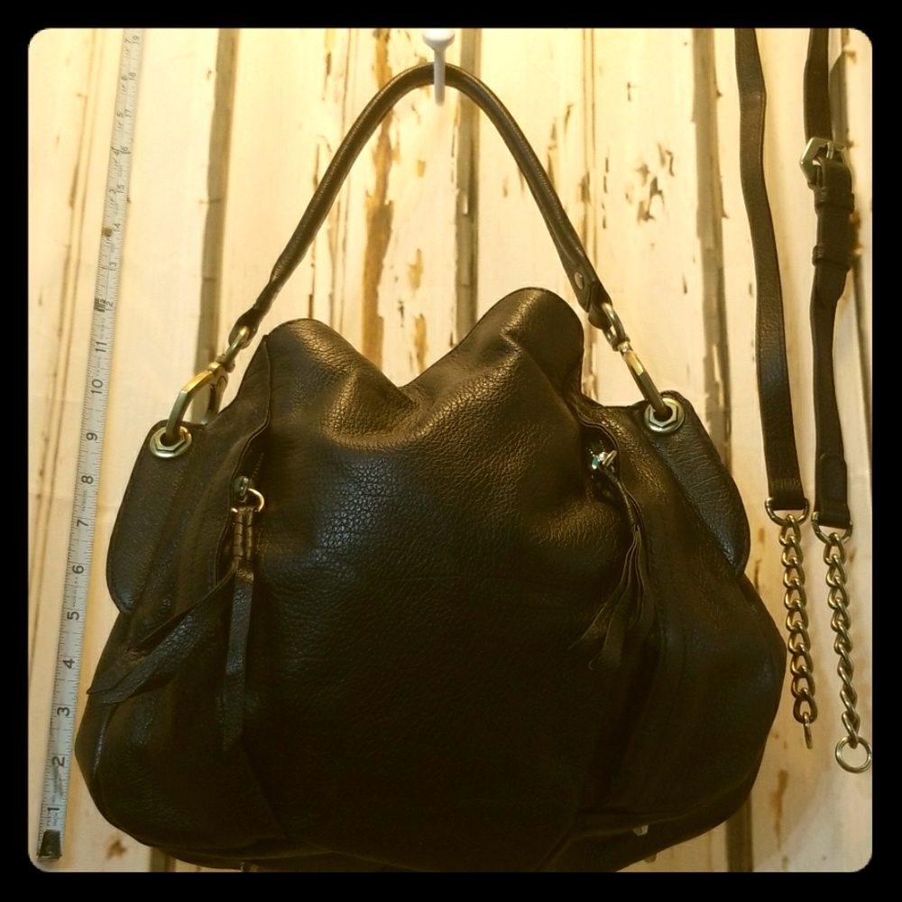 DR YANY Black Convertible Handbag